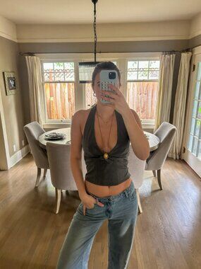 Missguided grey halter top 🖤✨
